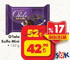ÜLKER OLALA SUFLE MİNİ KEK 162 G ÜLKER OLALA SUFLE MİNİ KEK 162 G